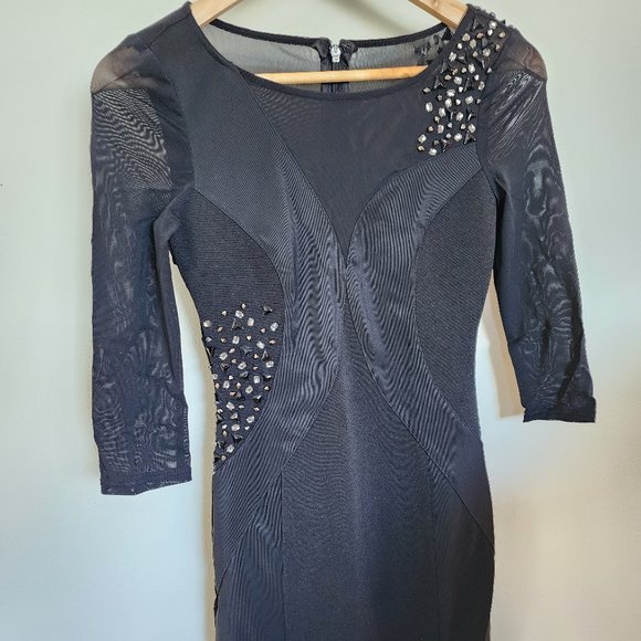 Lipsy london black embellished dress - Picture 1 of 5